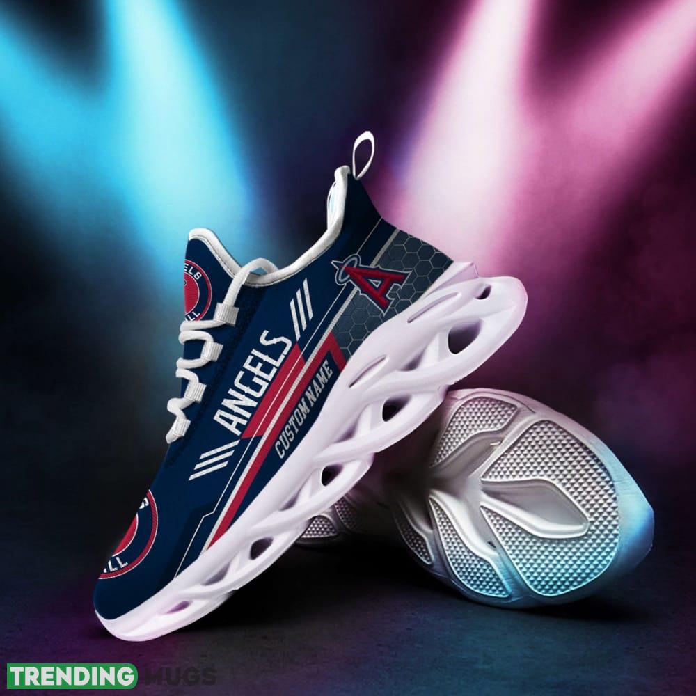 Los Angeles Angels Logo Beehive Pattern Custom Name 3D Max Soul Sneaker Shoes - Los Angeles Angels Logo Beehive Pattern Custom Name 3D Max Soul Sneaker Shoes_1 Los Angeles Angels Logo Beehive Pattern Custom Name 3D Max Soul Sneaker Shoes - Los Angeles Angels Logo Beehive Pattern Custom Name 3D Max Soul Sneaker Shoes_1