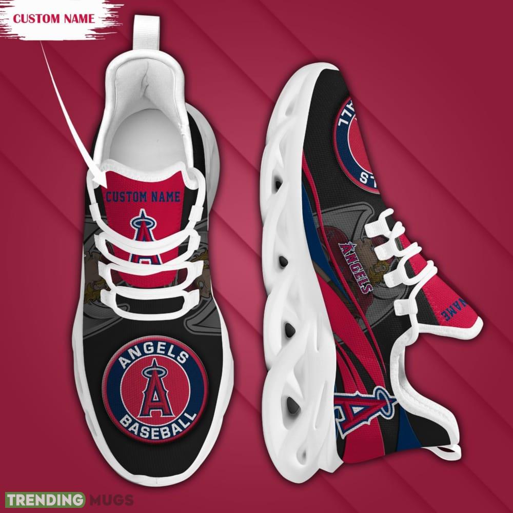 Los Angeles Angels Mascot Custom Name Max Soul Sneakers For Men Max Soul Los Angeles Angels Mascot Custom Name Max Soul Sneakers For Men Max Soul