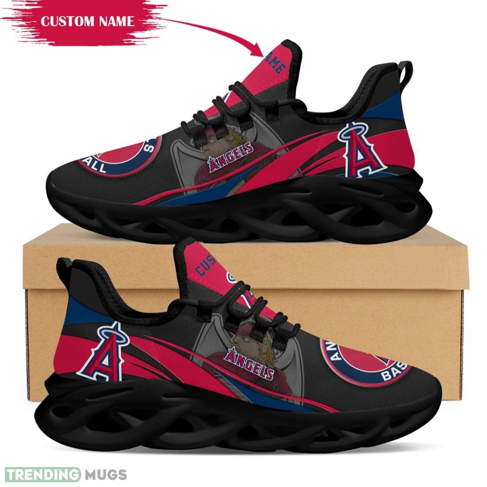 Los Angeles Angels Mascot Custom Name Max Soul Sneakers For Men Max Soul Los Angeles Angels Mascot Custom Name Max Soul Sneakers For Men Max Soul