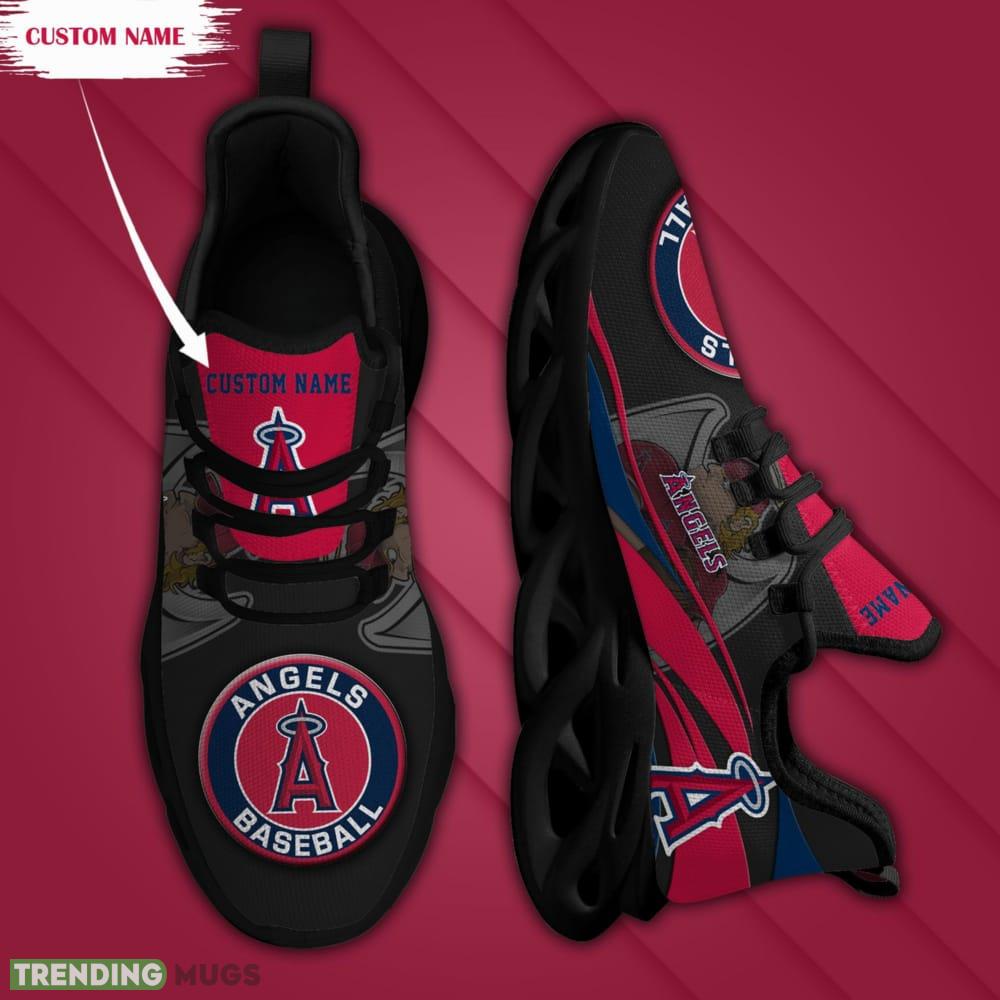 Los Angeles Angels Mascot Custom Name Max Soul Sneakers For Men Max Soul Los Angeles Angels Mascot Custom Name Max Soul Sneakers For Men Max Soul