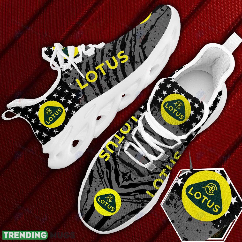 Lotus Car And Motorcycle Racing Chunky Sneaker Black Max Soul Shoes Gift For Fans - Lotus Car And Motorcycle Racing Black Max Soul Shoes Photo 1