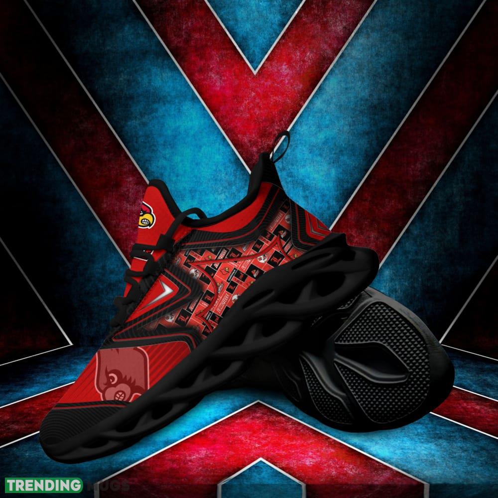 Louisville Cardinals Black And White Clunky Shoes NCAA Teams For Fans Running Shoes New Clunky Sneakers Max Soul Louisville Cardinals Black And White Clunky Shoes NCAA Teams For Fans Running Shoes New Clunky Sneakers Max Soul