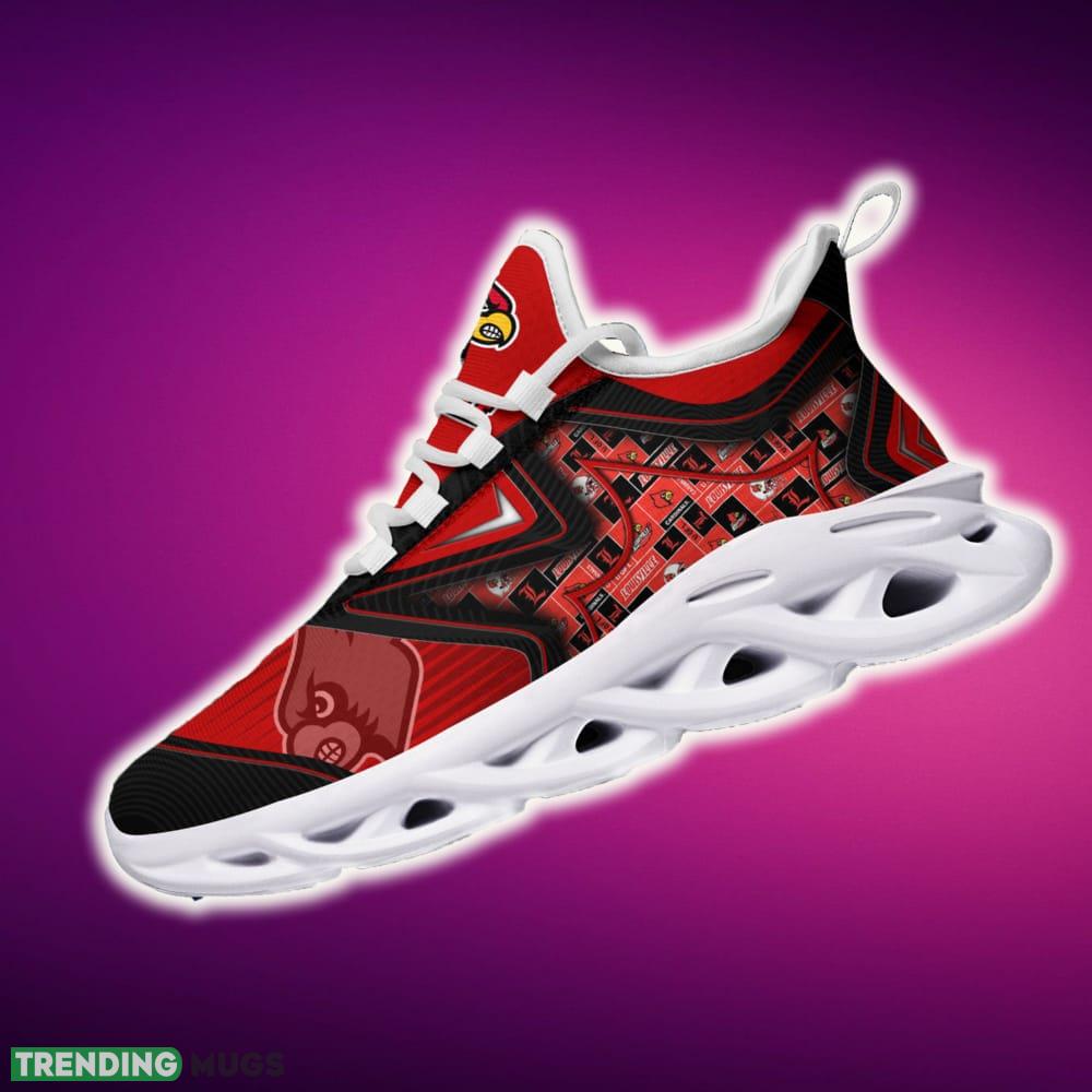 Louisville Cardinals Black And White Clunky Shoes NCAA Teams For Fans Running Shoes New Clunky Sneakers Max Soul Louisville Cardinals Black And White Clunky Shoes NCAA Teams For Fans Running Shoes New Clunky Sneakers Max Soul