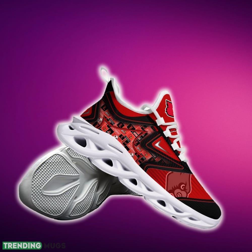 Louisville Cardinals Black And White Clunky Shoes NCAA Teams For Fans Running Shoes New Clunky Sneakers Max Soul Louisville Cardinals Black And White Clunky Shoes NCAA Teams For Fans Running Shoes New Clunky Sneakers Max Soul