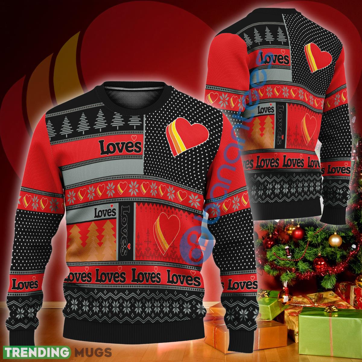 Love's Logo New Ugly Christmas Sweater Gift For Men Women 3D Sweater Love's Logo New Ugly Christmas Sweater Gift For Men Women - Love's Logo New Ugly Christmas Sweater Gift For Men Women