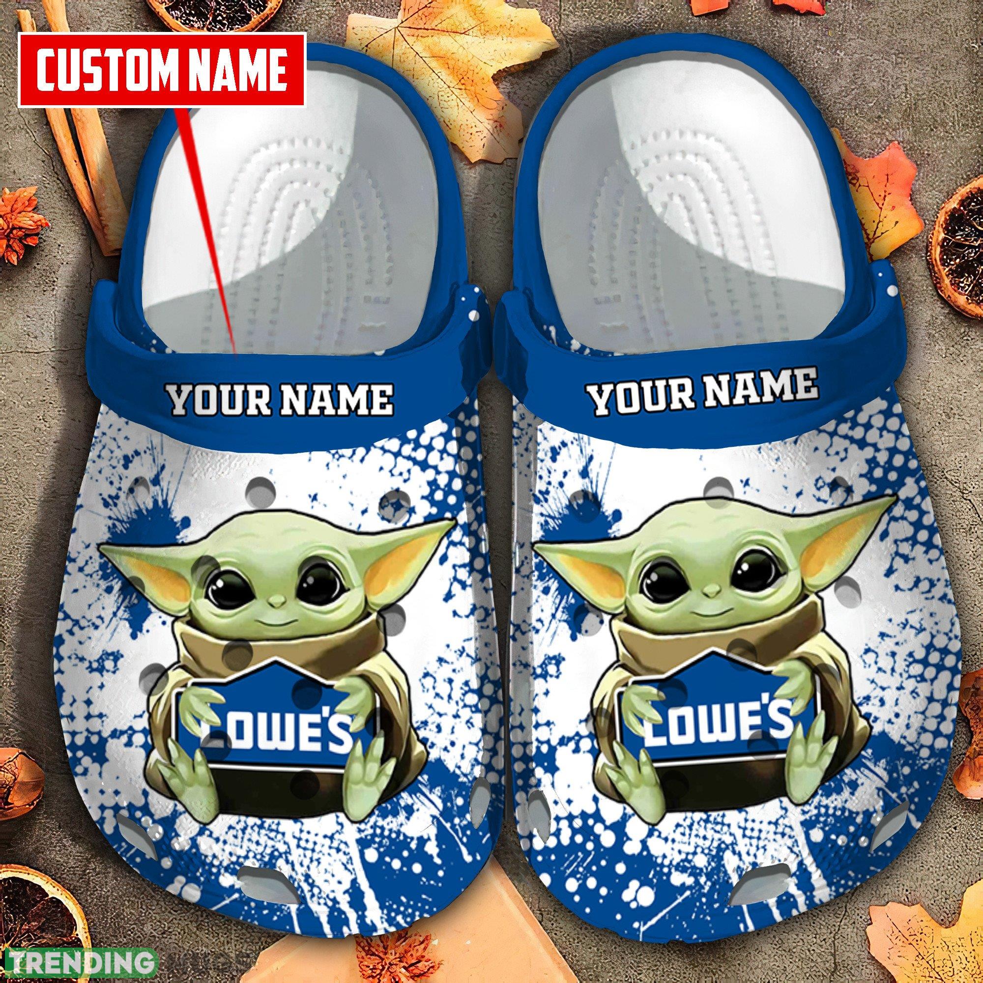 Lowe's Baby Yoda Clogs Shoes Custom Name Logo Brands Gift Beach Summer Clog Shoes Lowe's Baby Yoda Clogs Shoes Custom Name Logo Brands Gift Beach Summer - Lowe's Baby Yoda Clogs Shoes Custom Name Logo Brands Gift Beach Summer