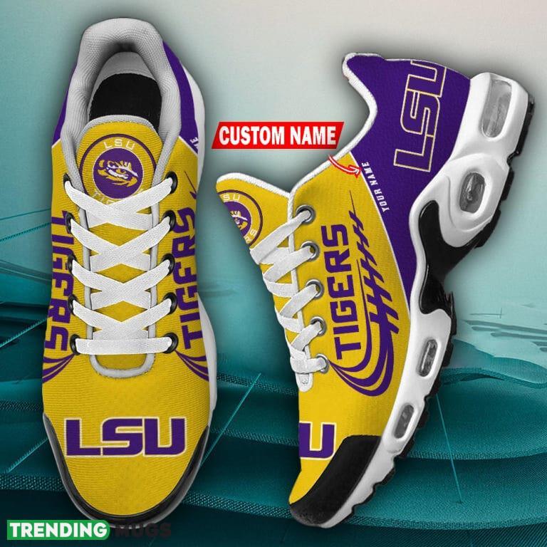 LSU Tigers Air Cushion Sports Shoes Men Women TN Sneakers Custom Name Running Shoes LSU Tigers Air Cushion Sports Shoes Men Women TN Sneakers Custom Name Running Shoes