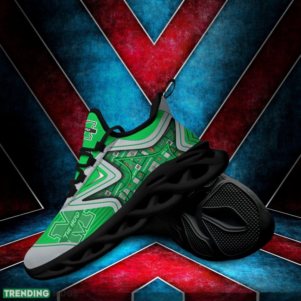 Marshall Thundering Herd Black And White Clunky Shoes NCAA Teams For Fans Running Sports Shoes New Men And Women Max Soul Marshall Thundering Herd Black And White Clunky Shoes NCAA Teams For Fans Running Sports Shoes New Men And Women Max Soul