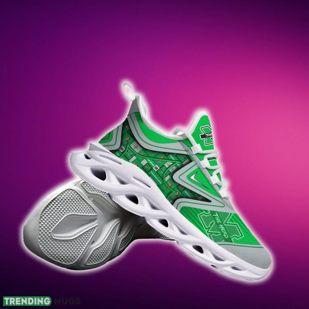 Marshall Thundering Herd Black And White Clunky Shoes NCAA Teams For Fans Running Sports Shoes New Men And Women Max Soul Marshall Thundering Herd Black And White Clunky Shoes NCAA Teams For Fans Running Sports Shoes New Men And Women Max Soul