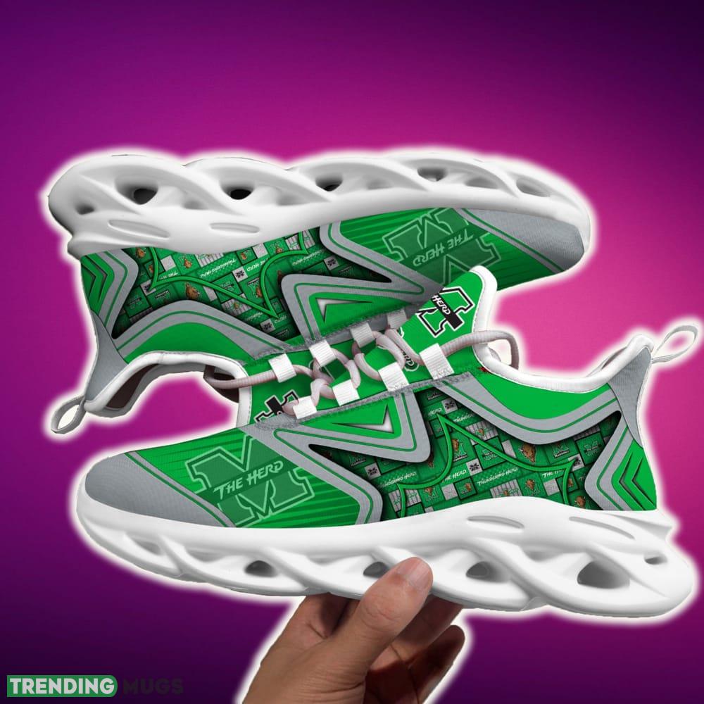 Marshall Thundering Herd Black And White Clunky Shoes NCAA Teams For Fans Sports Shoes New Men And Women Max Soul Marshall Thundering Herd Black And White Clunky Shoes NCAA Teams For Fans Sports Shoes New Men And Women Max Soul