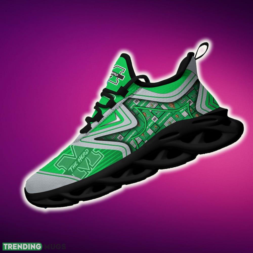 Marshall Thundering Herd Black And White Clunky Shoes NCAA Teams For Fans Sports Shoes New Men And Women Max Soul Marshall Thundering Herd Black And White Clunky Shoes NCAA Teams For Fans Sports Shoes New Men And Women Max Soul