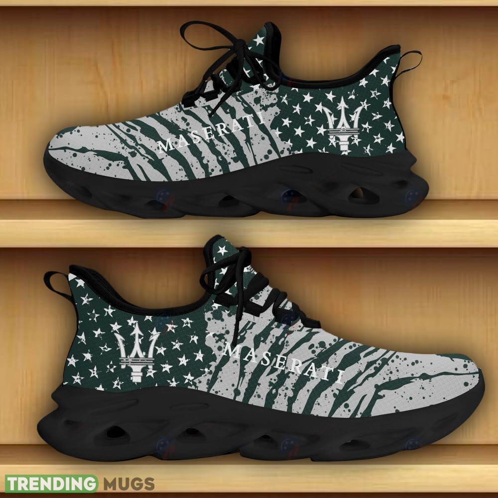 Maserati Car And Motorcycle Racing Running Sneaker Green Max Soul Shoes Gift For Fans Max Soul Maserati Car And Motorcycle Racing Running Sneaker Green Max Soul Shoes Gift For Fans Max Soul