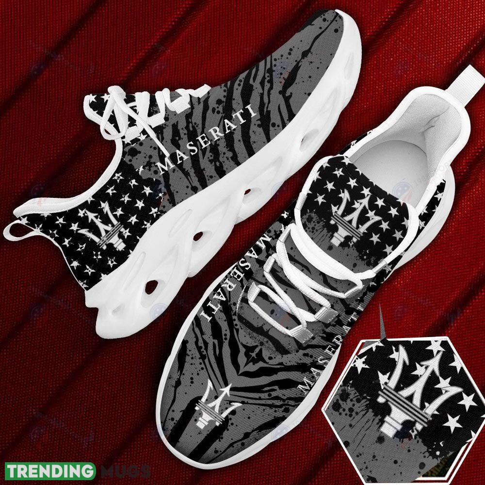 Maserati Car And Motorcycle Racing Sport Sneaker Black Max Soul Shoes Gift For Fans - Maserati Car And Motorcycle Racing Black Max Soul Shoes Photo 1 Maserati Car And Motorcycle Racing Sport Sneaker Black Max Soul Shoes Gift For Fans - Maserati Car And Motorcycle Racing Black Max Soul Shoes Photo 1