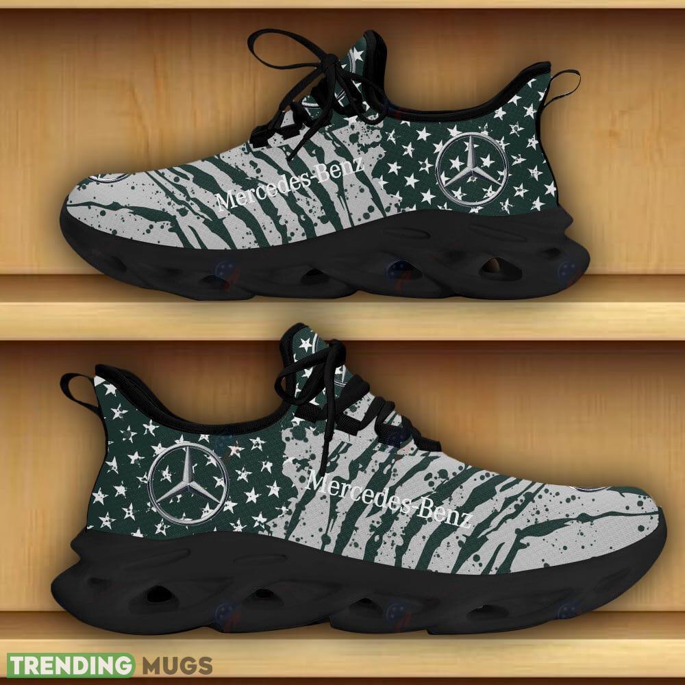Mercedes Benz Car And Motorcycle Racing Sport Sneaker Green Max Soul Shoes Gift For Fans Max Soul Mercedes Benz Car And Motorcycle Racing Sport Sneaker Green Max Soul Shoes Gift For Fans Max Soul