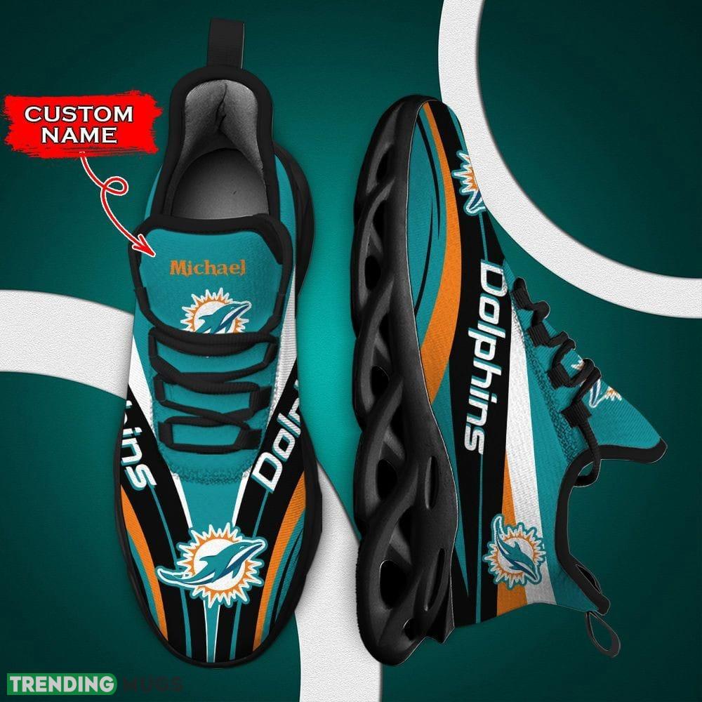 Miami Dolphins Max Soul Shoes Luxury Custom Name Max Soul Miami Dolphins Max Soul Shoes Luxury Custom Name Max Soul