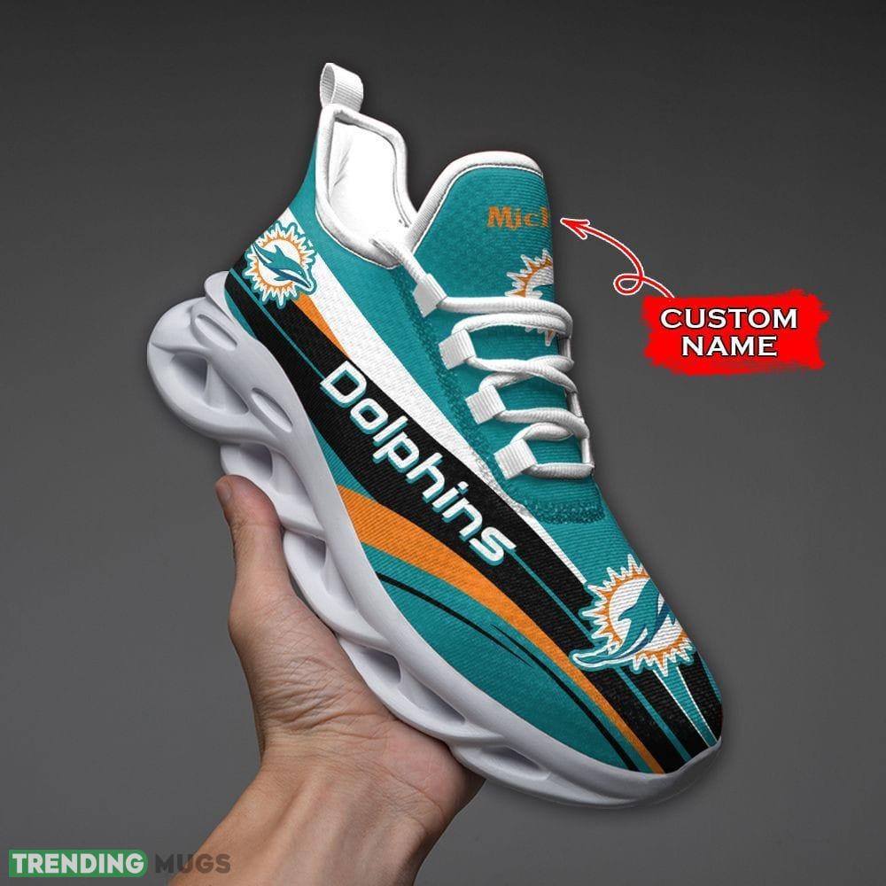 Miami Dolphins Max Soul Shoes Luxury Custom Name Max Soul Miami Dolphins Max Soul Shoes Luxury Custom Name Max Soul