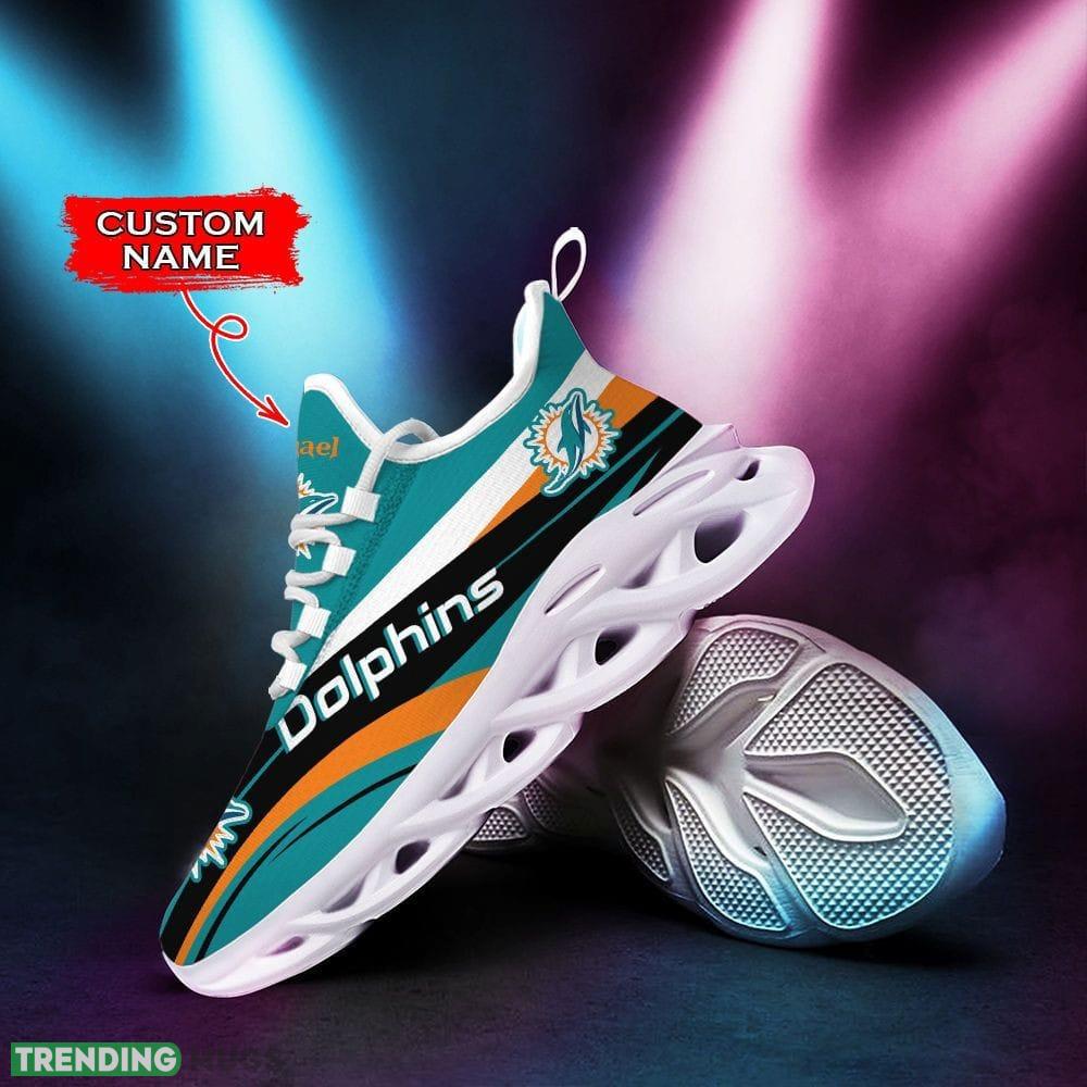 Miami Dolphins Max Soul Shoes Luxury Custom Name Max Soul Miami Dolphins Max Soul Shoes Luxury Custom Name Max Soul