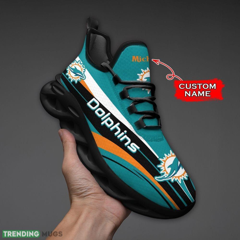 Miami Dolphins Max Soul Shoes Luxury Custom Name Max Soul Miami Dolphins Max Soul Shoes Luxury Custom Name Max Soul