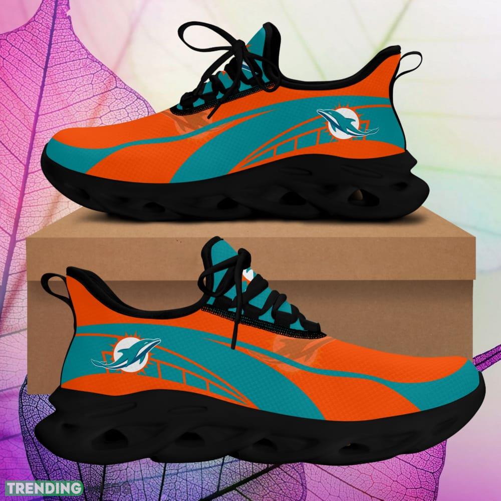 Miami Dolphins Sneakers Shoes For Fans Gift Men And Women Max Soul Shoes Trending - Miami Dolphins Sneakers Shoes_1 Miami Dolphins Sneakers Shoes For Fans Gift Men And Women Max Soul Shoes Trending - Miami Dolphins Sneakers Shoes_1