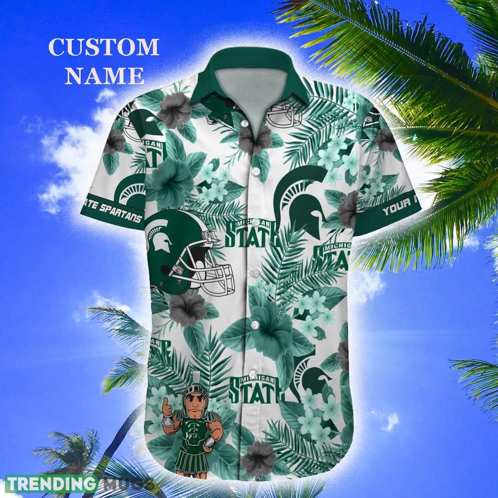 Michigan State Spartans Custom Name Hawaiian Shirt NCAA Beach For Men Women Gift For Fans - Michigan State Spartans Custom Name Hawaiian Shirt NCAA Beach For Men Women Gift For Fans Michigan State Spartans Custom Name Hawaiian Shirt NCAA Beach For Men Women Gift For Fans - Michigan State Spartans Custom Name Hawaiian Shirt NCAA Beach For Men Women Gift For Fans