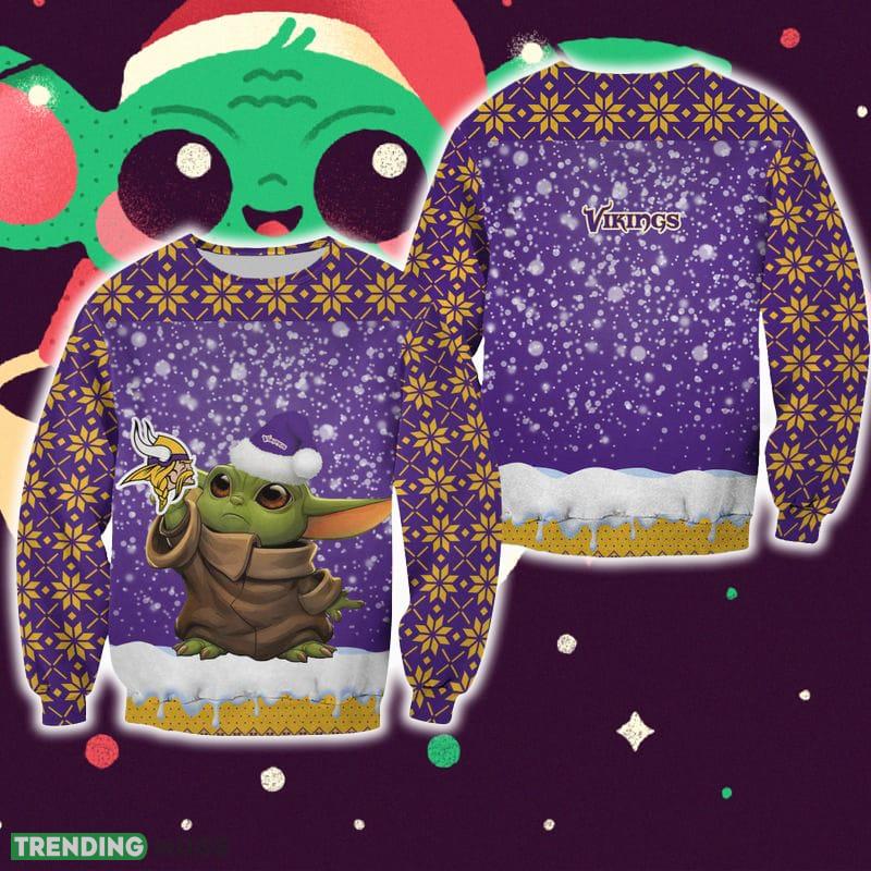 Minnesota Vikings Christmas Pattern Baby Yoda Sweater Best For Fans Gift Christmas Holidays - Minnesota Vikings Christmas Pattern Baby Yoda Sweater Best For Fans Gift Christmas Holidays Minnesota Vikings Christmas Pattern Baby Yoda Sweater Best For Fans Gift Christmas Holidays - Minnesota Vikings Christmas Pattern Baby Yoda Sweater Best For Fans Gift Christmas Holidays
