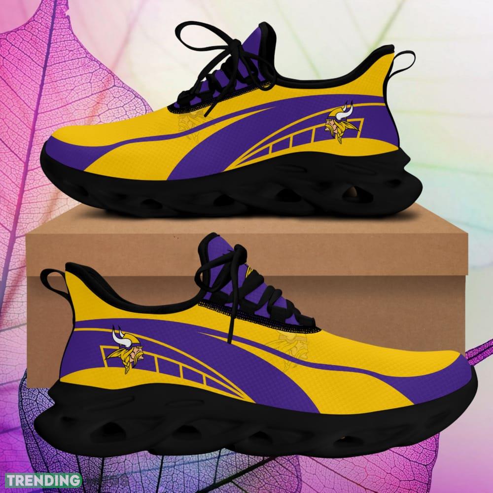 Minnesota Vikings Sneakers Shoes For Fans Gift Men And Women Max Soul Shoes Trending - Minnesota Vikings Sneakers Shoes_1 Minnesota Vikings Sneakers Shoes For Fans Gift Men And Women Max Soul Shoes Trending - Minnesota Vikings Sneakers Shoes_1