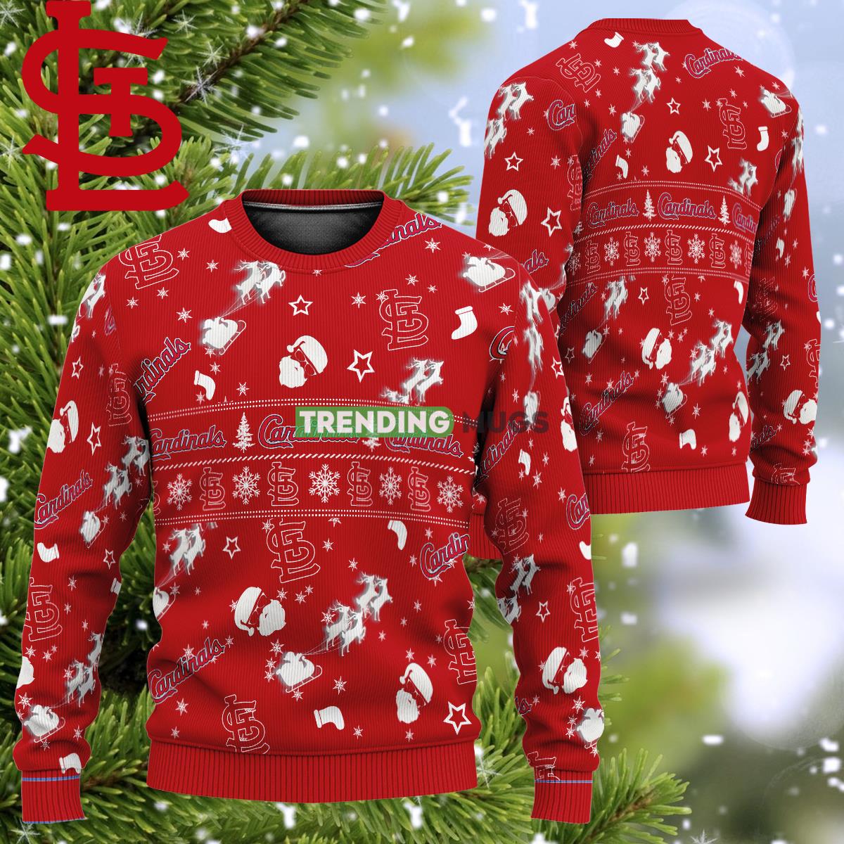 MLB St. Louis Cardinals Style Santa Reindeer Rides Ugly Christmas Sweater For Holidays - MLB St. Louis Cardinals Style Santa Reindeer Rides Ugly Christmas Sweater For Holidays MLB St. Louis Cardinals Style Santa Reindeer Rides Ugly Christmas Sweater For Holidays - MLB St. Louis Cardinals Style Santa Reindeer Rides Ugly Christmas Sweater For Holidays