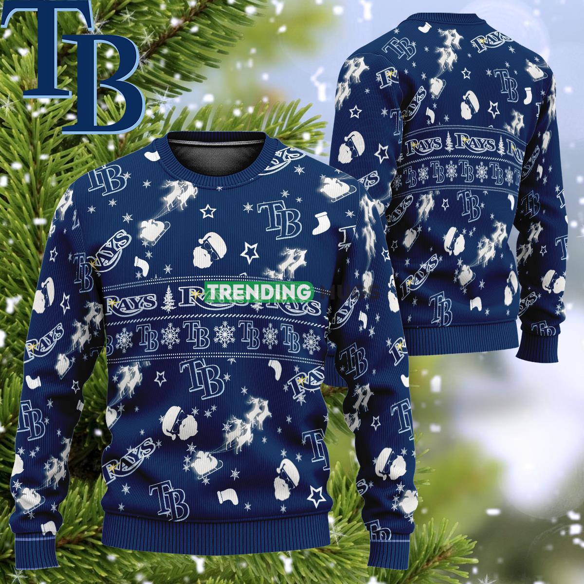MLB Tampa Bay Rays Style Santa Reindeer Ugly Christmas Sweater Gift For Fans - MLB Tampa Bay Rays Style Santa Reindeer Ugly Christmas Sweater Gift For Fans MLB Tampa Bay Rays Style Santa Reindeer Ugly Christmas Sweater Gift For Fans - MLB Tampa Bay Rays Style Santa Reindeer Ugly Christmas Sweater Gift For Fans