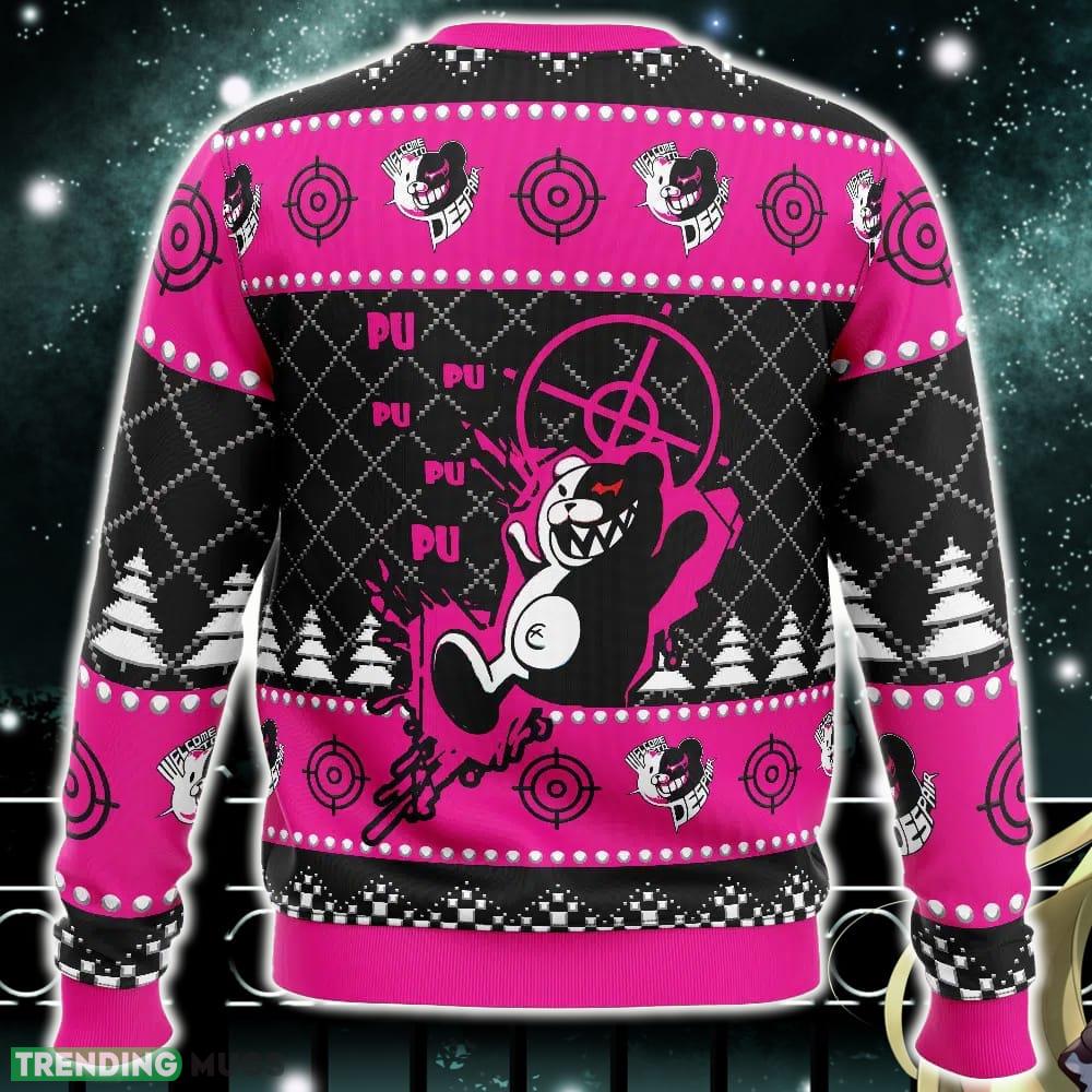 Monokuma Despair Dangan Ronpa Ugly Christmas Sweater Funny Gift Ideas Christmas 3D Sweater Monokuma Despair Dangan Ronpa Ugly Christmas Sweater Funny Gift Ideas Christmas 3D Sweater