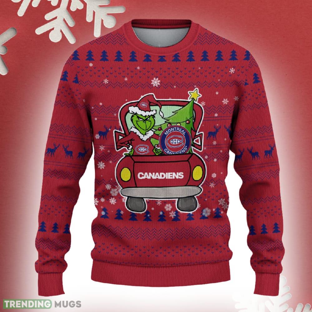 Montreal Canadiens Christmas Sweater Grinch Driving Funny Gift Fans - Montreal Canadiens Christmas Sweater Grinch Driving Photo 2 Montreal Canadiens Christmas Sweater Grinch Driving Funny Gift Fans - Montreal Canadiens Christmas Sweater Grinch Driving Photo 2