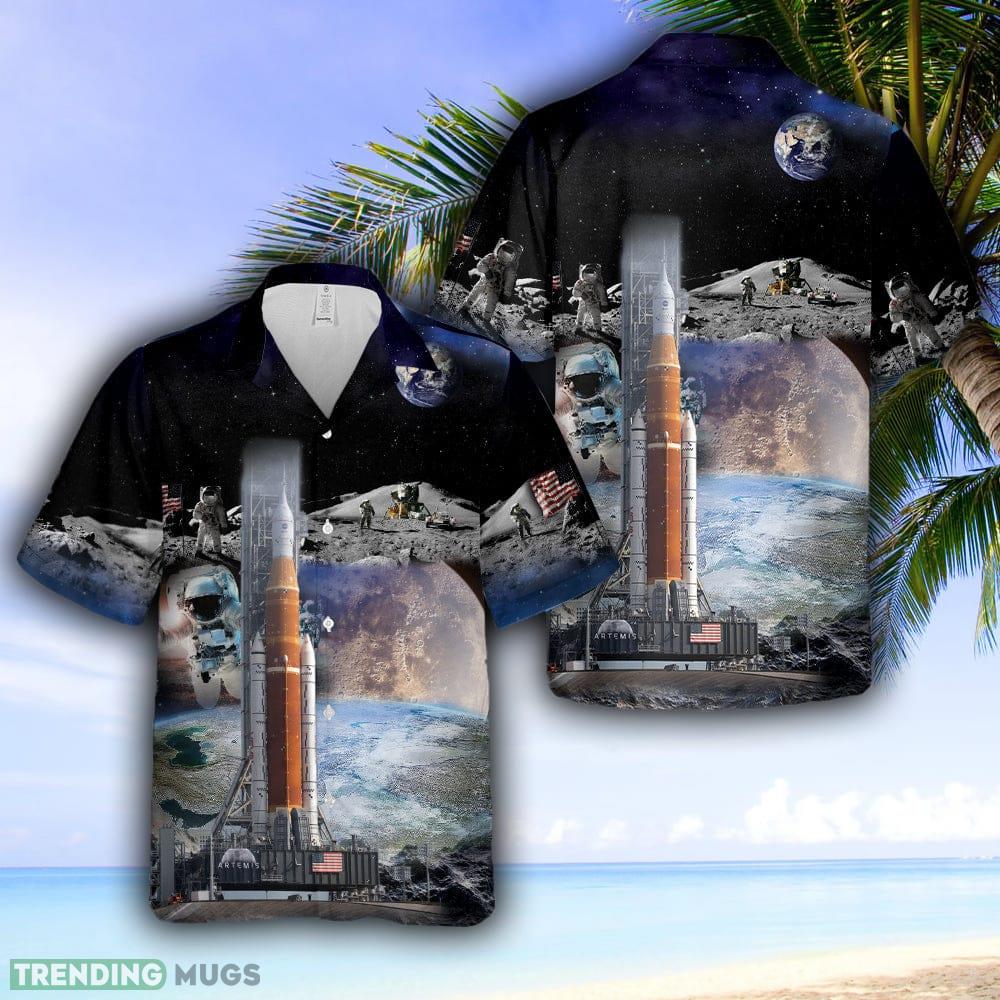 NASA Artemis SLS Moon Rocket Hawaiian Shirt - NASA Artemis SLS Moon Rocket Hawaiian Shirt NASA Artemis SLS Moon Rocket Hawaiian Shirt - NASA Artemis SLS Moon Rocket Hawaiian Shirt