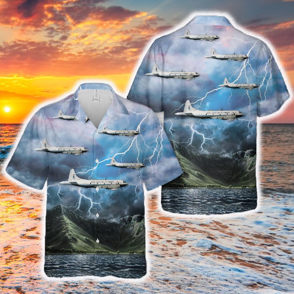 National Oceanic and Atmospheric Administration Lockheed WP-3D Hurricane Hunters Hawaiian Shirt For Men And Women Gift - 281223-105435 National Oceanic and Atmospheric Administration Lockheed WP-3D Hurricane Hunters Hawaiian Shirt For Men And Women Gift - 281223-105435