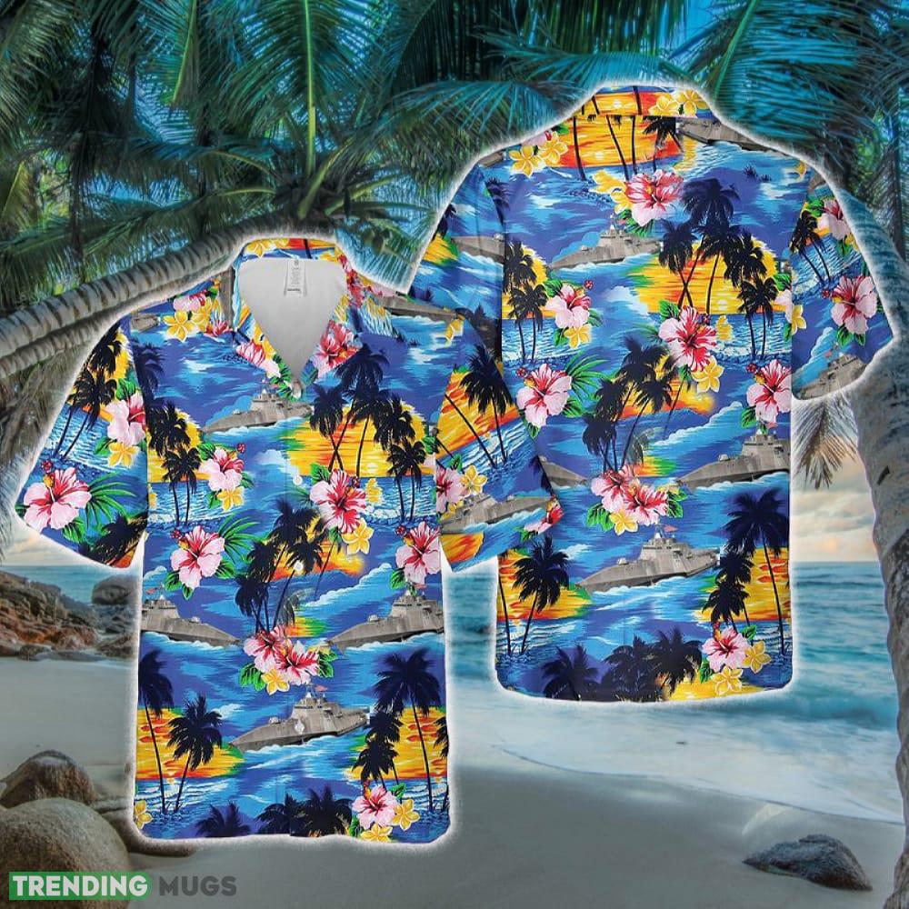 Navy USS Independence (LCS-2) Hawaiian Shirt - Navy USS Independence (LCS-2) Hawaiian Shirt