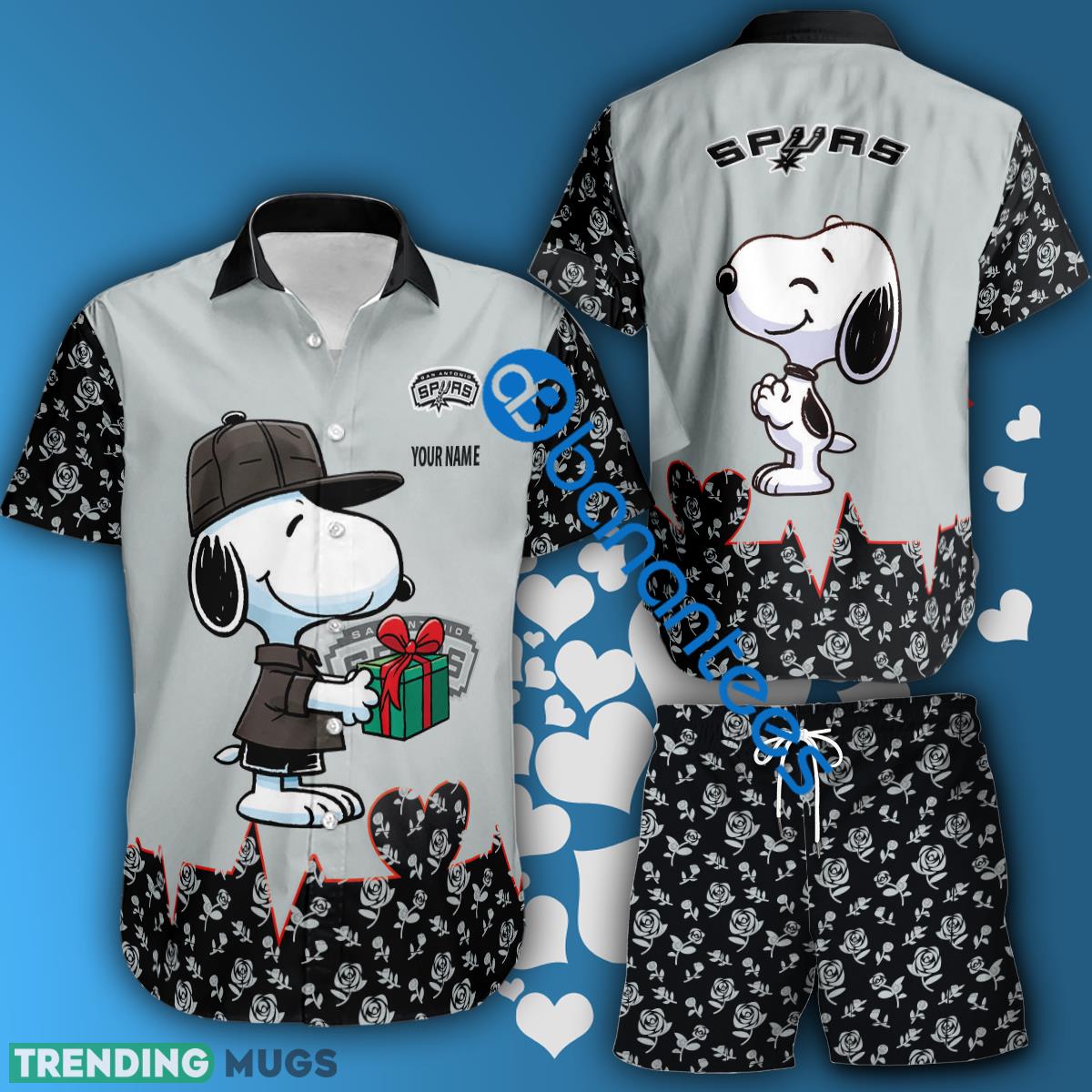 NBA San Antonio Spurs Snoopy Gift Boyfriend And Girlfriend Hawaiian Shirt And Short Set Custom Name - NBA San Antonio Spurs Snoopy Gift Boyfriend And Girlfriend Hawaiian Shirt And Short Set Custom Name NBA San Antonio Spurs Snoopy Gift Boyfriend And Girlfriend Hawaiian Shirt And Short Set Custom Name - NBA San Antonio Spurs Snoopy Gift Boyfriend And Girlfriend Hawaiian Shirt And Short Set Custom Name