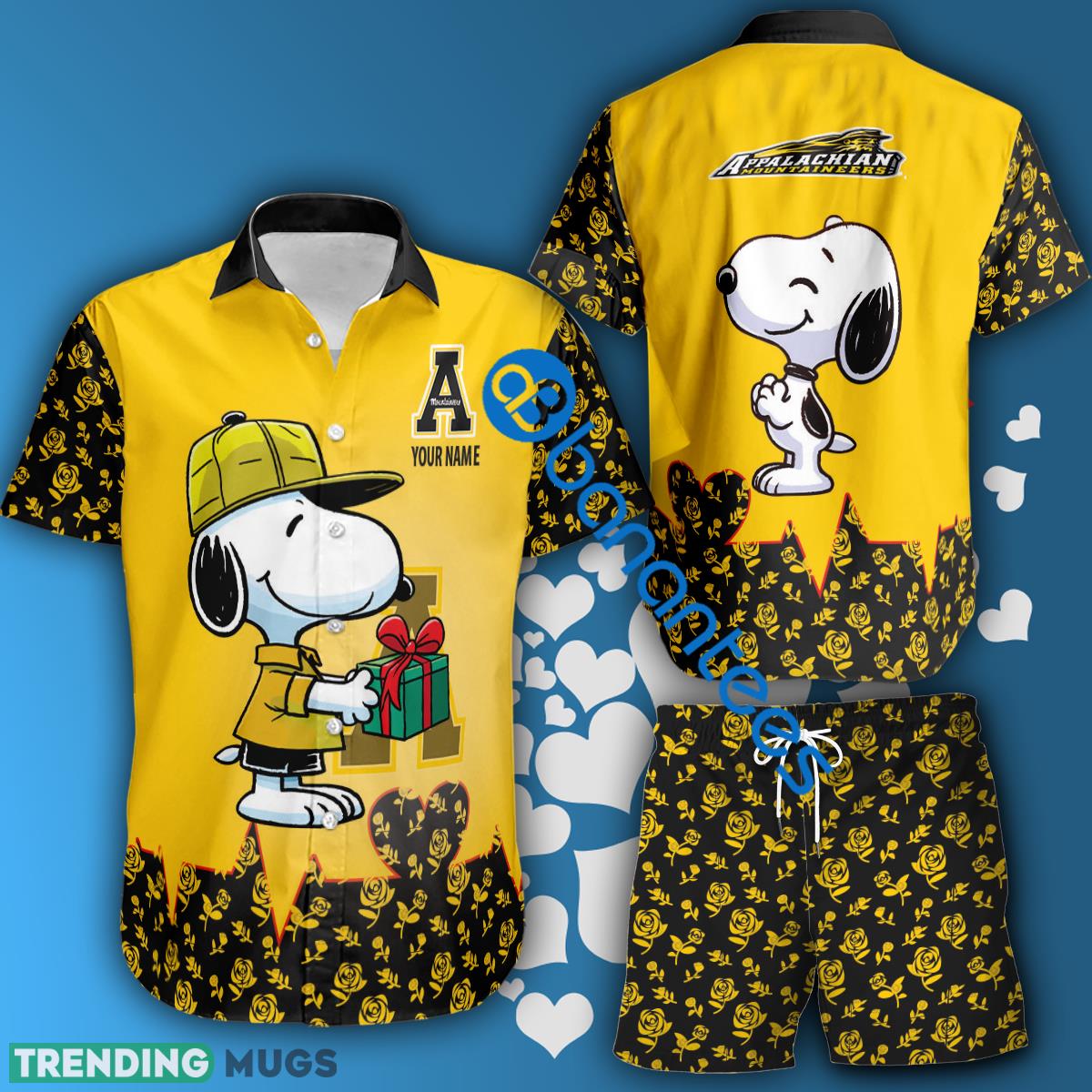NCAA Appalachian State Mountaineers Snoopy Gift Boyfriend And Girlfriend Combo Hawaiian Shirt And Short Custom Name - NCAA Appalachian State Mountaineers Snoopy Gift Boyfriend And Girlfriend Combo Hawaiian Shirt And Short Custom Name NCAA Appalachian State Mountaineers Snoopy Gift Boyfriend And Girlfriend Combo Hawaiian Shirt And Short Custom Name - NCAA Appalachian State Mountaineers Snoopy Gift Boyfriend And Girlfriend Combo Hawaiian Shirt And Short Custom Name