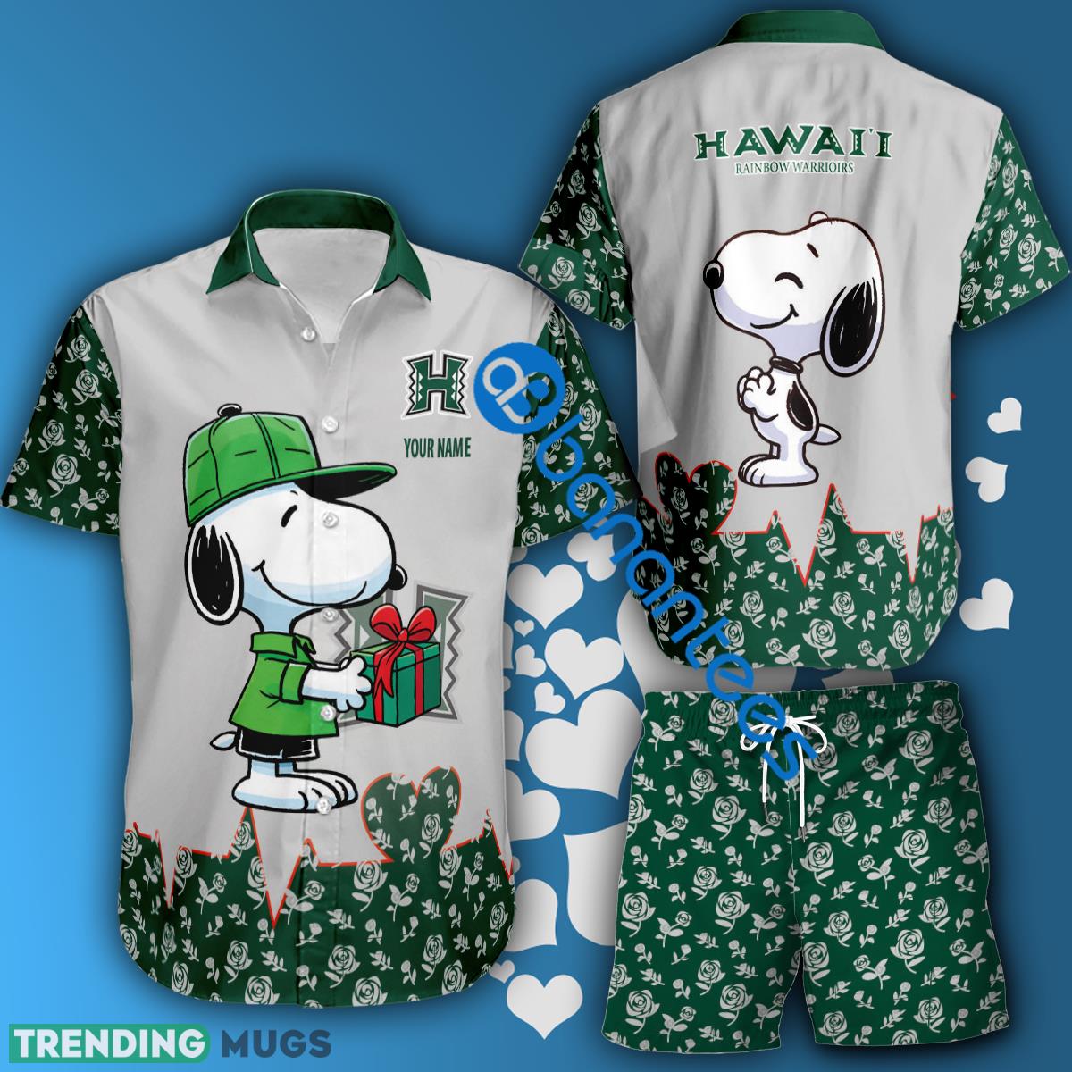 NCAA Hawaii Rainbow Warriors Snoopy Gift Boyfriend And Girlfriend Hawaiian Shirt And Short Set Custom Name - NCAA Hawaii Rainbow Warriors Snoopy Gift Boyfriend And Girlfriend Hawaiian Shirt And Short Set Custom Name NCAA Hawaii Rainbow Warriors Snoopy Gift Boyfriend And Girlfriend Hawaiian Shirt And Short Set Custom Name - NCAA Hawaii Rainbow Warriors Snoopy Gift Boyfriend And Girlfriend Hawaiian Shirt And Short Set Custom Name