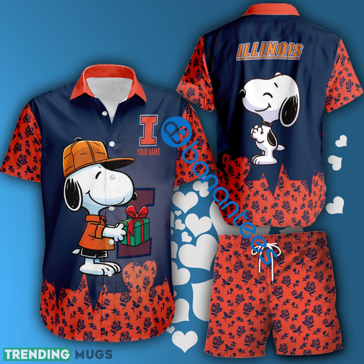 NCAA Illinois Fighting Illini Snoopy Gift Boyfriend And Girlfriend Hawaiian Shirt And Short Set Custom Name - NCAA Illinois Fighting Illini Snoopy Gift Boyfriend And Girlfriend Hawaiian Shirt And Short Set Custom Name NCAA Illinois Fighting Illini Snoopy Gift Boyfriend And Girlfriend Hawaiian Shirt And Short Set Custom Name - NCAA Illinois Fighting Illini Snoopy Gift Boyfriend And Girlfriend Hawaiian Shirt And Short Set Custom Name