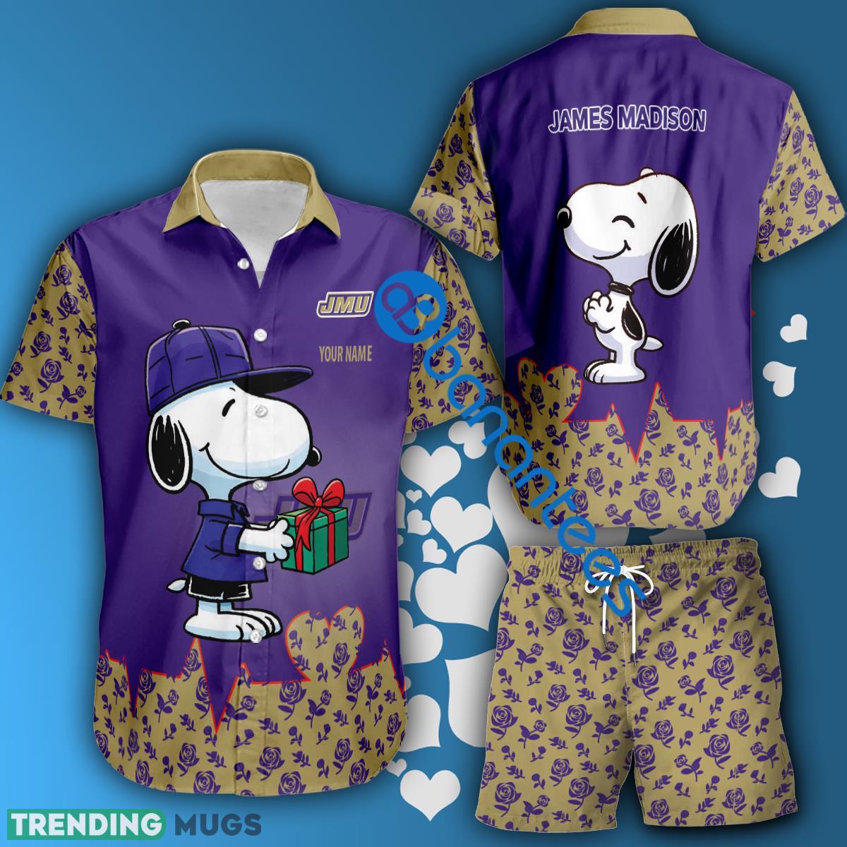 NCAA James Madison Dukes Snoopy Gift Boyfriend And Girlfriend Combo Hawaiian Shirt And Short Custom Name - NCAA James Madison Dukes Snoopy Gift Boyfriend And Girlfriend Combo Hawaiian Shirt And Short Custom Name NCAA James Madison Dukes Snoopy Gift Boyfriend And Girlfriend Combo Hawaiian Shirt And Short Custom Name - NCAA James Madison Dukes Snoopy Gift Boyfriend And Girlfriend Combo Hawaiian Shirt And Short Custom Name