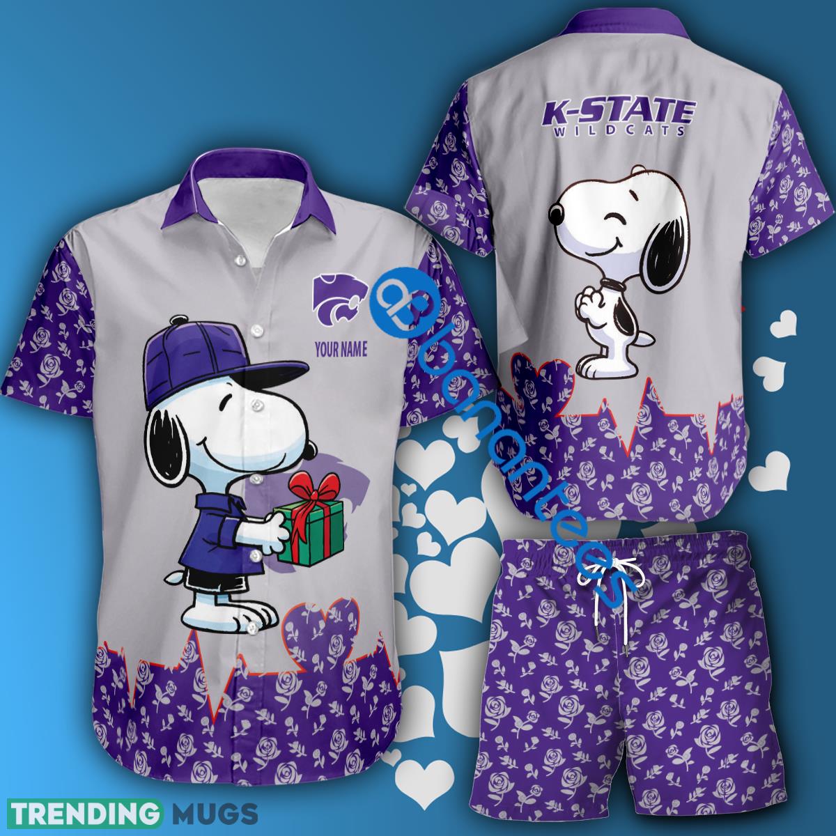 NCAA Kansas State Wildcats Snoopy Gift Boyfriend And Girlfriend Combo Hawaiian Shirt And Short Custom Name - NCAA Kansas State Wildcats Snoopy Gift Boyfriend And Girlfriend Combo Hawaiian Shirt And Short Custom Name NCAA Kansas State Wildcats Snoopy Gift Boyfriend And Girlfriend Combo Hawaiian Shirt And Short Custom Name - NCAA Kansas State Wildcats Snoopy Gift Boyfriend And Girlfriend Combo Hawaiian Shirt And Short Custom Name