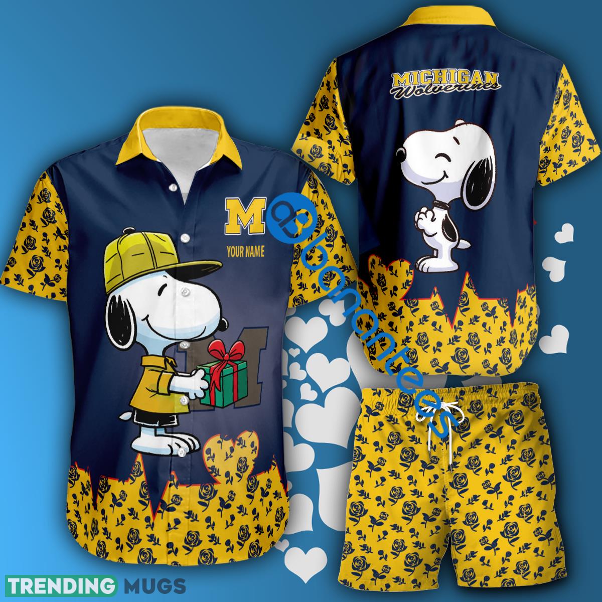 NCAA Michigan Wolverines Snoopy Gift Boyfriend And Girlfriend Combo Hawaiian Shirt And Short Custom Name - NCAA Michigan Wolverines Snoopy Gift Boyfriend And Girlfriend Combo Hawaiian Shirt And Short Custom Name NCAA Michigan Wolverines Snoopy Gift Boyfriend And Girlfriend Combo Hawaiian Shirt And Short Custom Name - NCAA Michigan Wolverines Snoopy Gift Boyfriend And Girlfriend Combo Hawaiian Shirt And Short Custom Name
