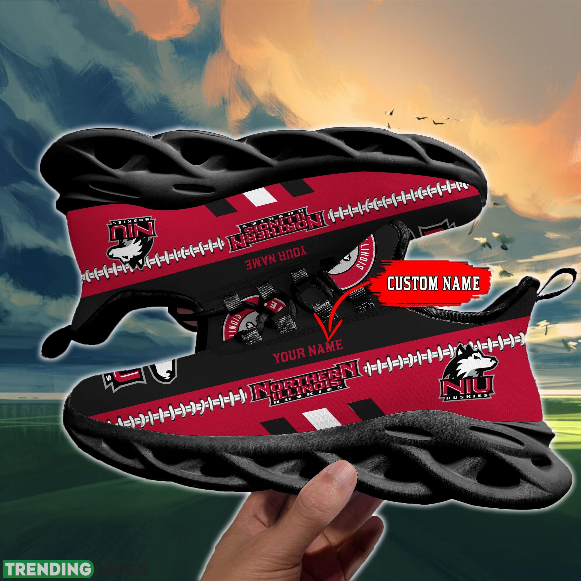 NCAA Northern Illinois Huskies Max Soul Shoes Design For Fans Running Sneakers Custom Name Max Soul NCAA Northern Illinois Huskies Max Soul Shoes Design For Fans Running Sneakers Custom Name Max Soul