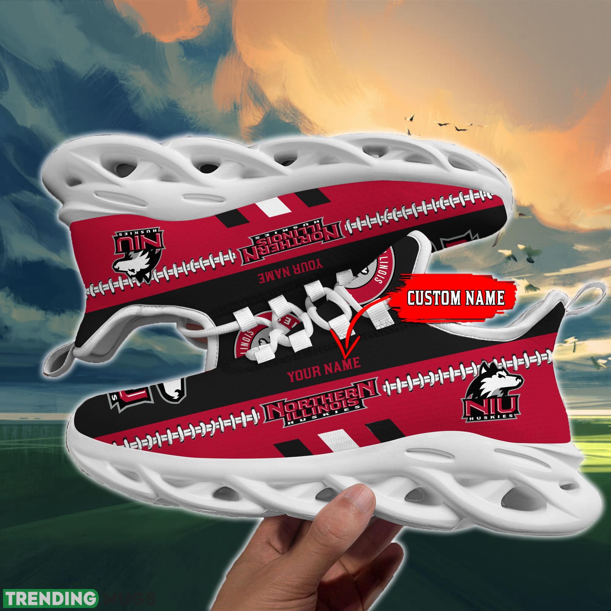 NCAA Northern Illinois Huskies Max Soul Shoes Design For Fans Running Sneakers Custom Name Max Soul NCAA Northern Illinois Huskies Max Soul Shoes Design For Fans Running Sneakers Custom Name Max Soul