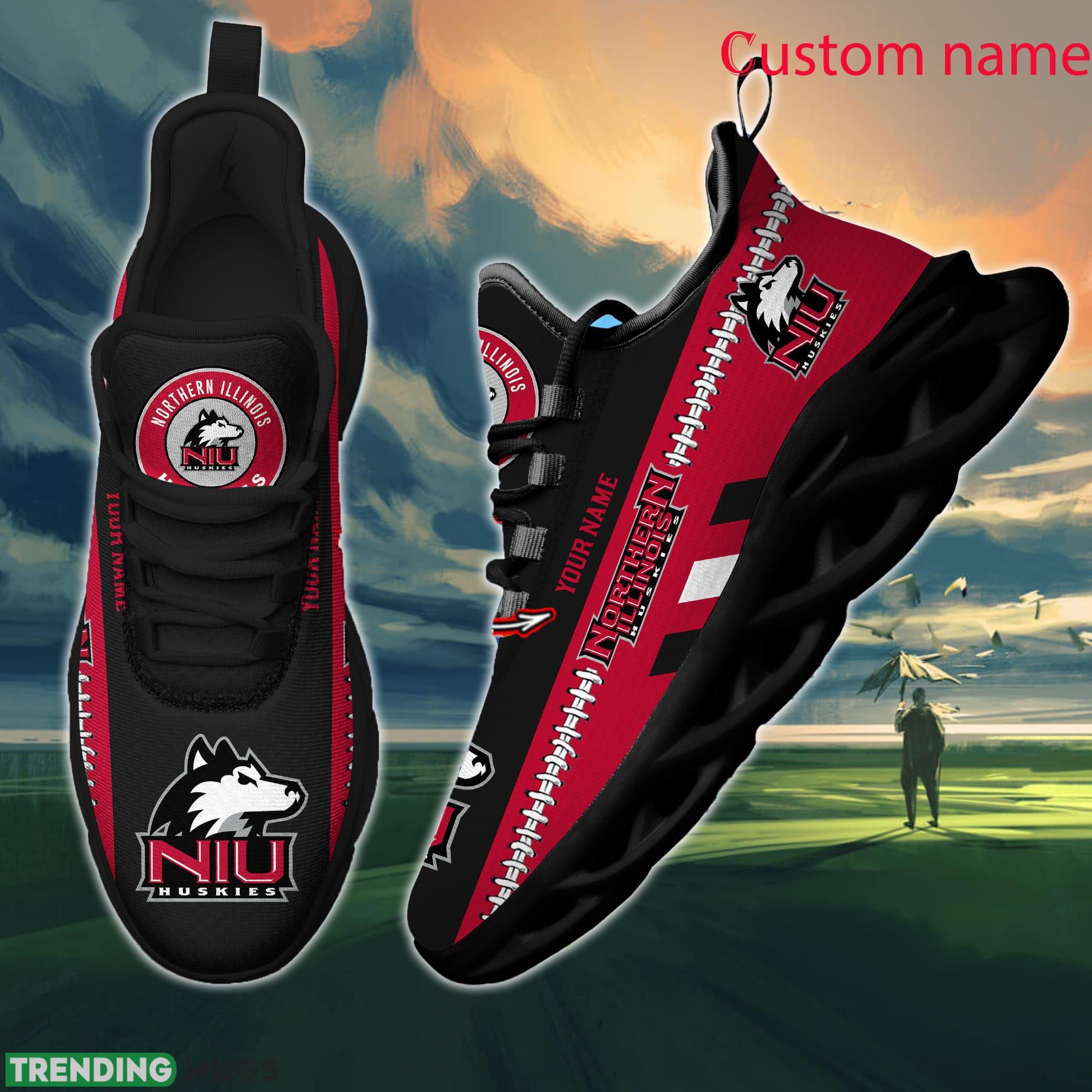 NCAA Northern Illinois Huskies Max Soul Shoes Design For Fans Running Sneakers Custom Name Max Soul NCAA Northern Illinois Huskies Max Soul Shoes Design For Fans Running Sneakers Custom Name Max Soul