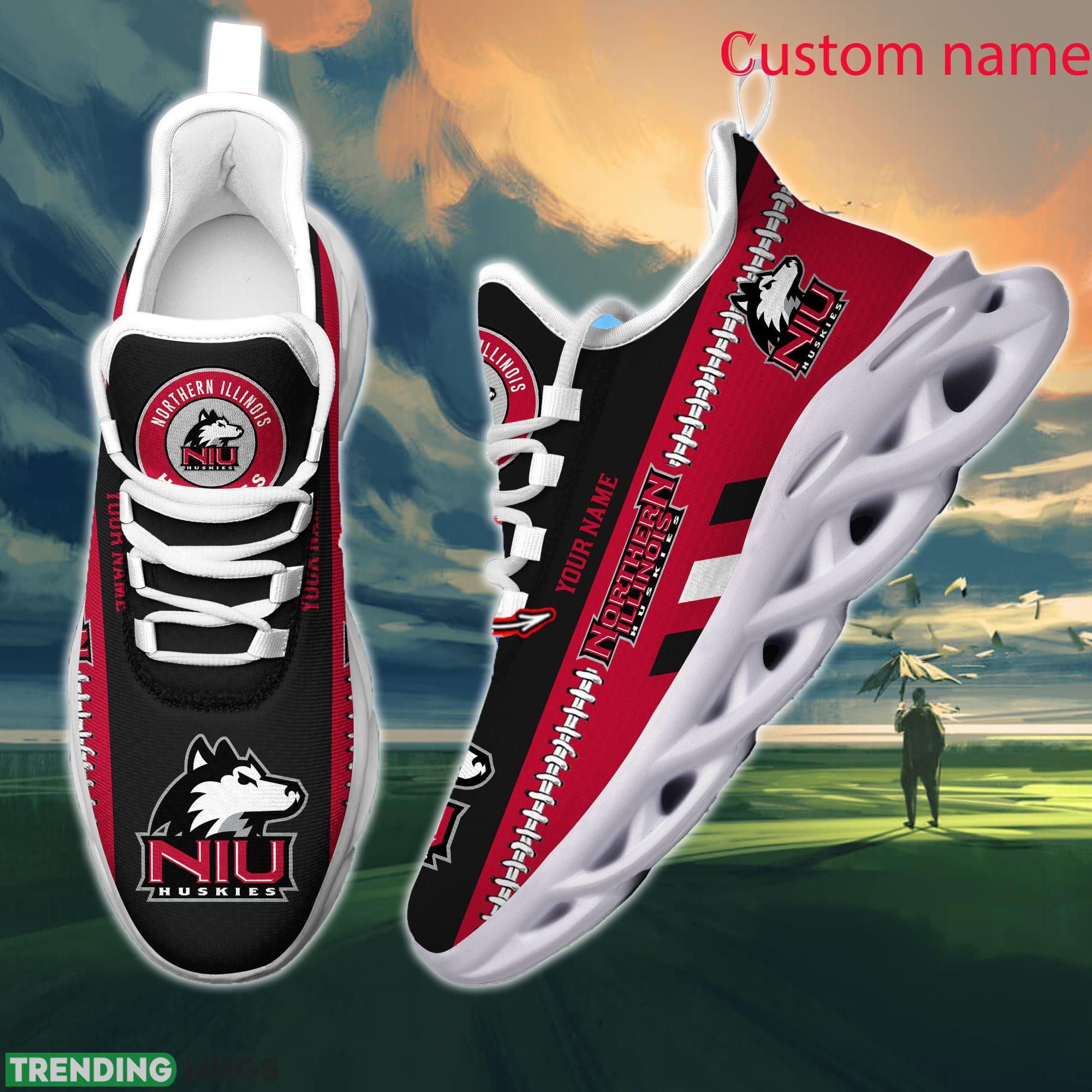 NCAA Northern Illinois Huskies Max Soul Shoes Design For Fans Running Sneakers Custom Name Max Soul NCAA Northern Illinois Huskies Max Soul Shoes Design For Fans Running Sneakers Custom Name Max Soul