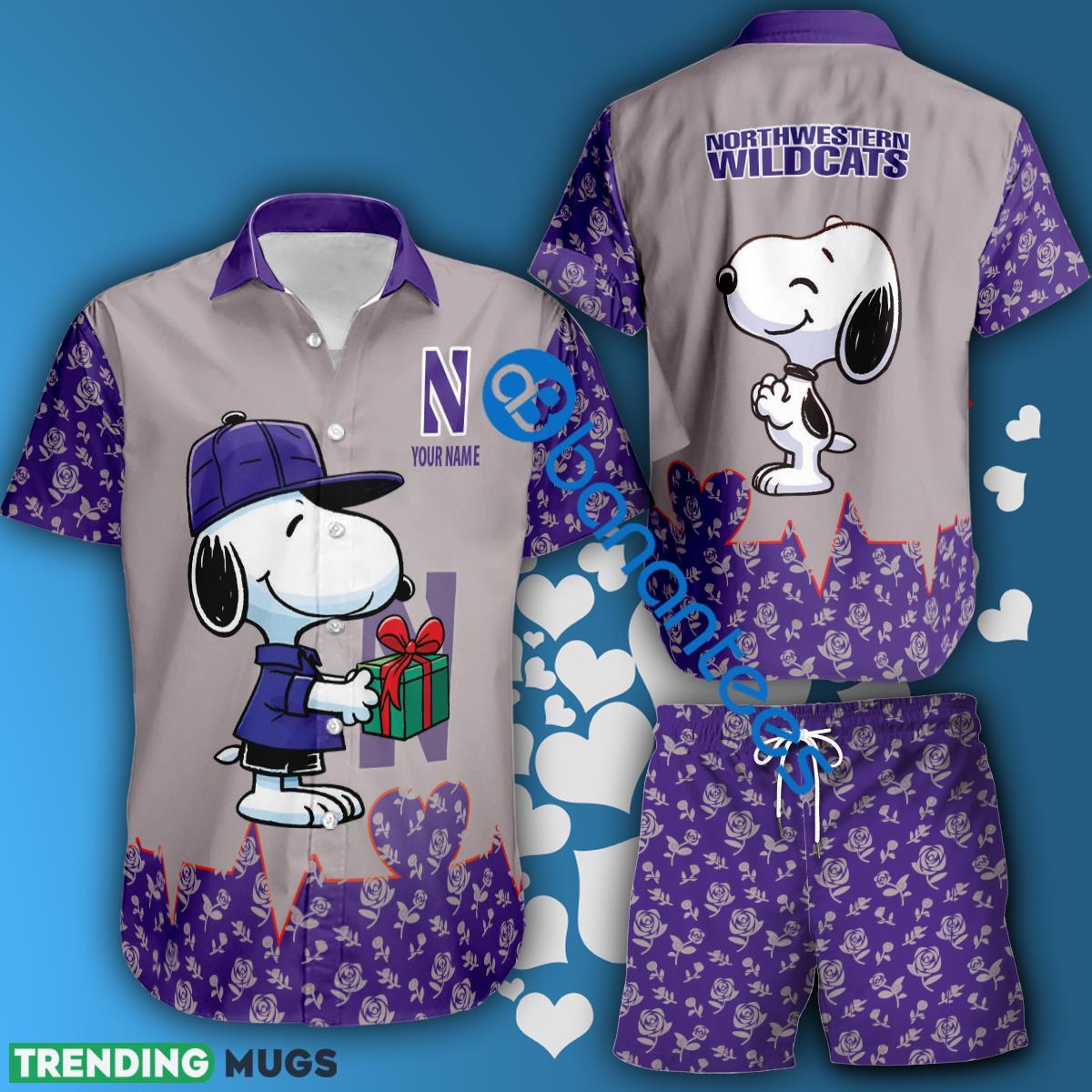 NCAA Northwestern Wildcats Snoopy Gift Boyfriend And Girlfriend Combo Hawaiian Shirt And Short Custom Name - NCAA Northwestern Wildcats Snoopy Gift Boyfriend And Girlfriend Combo Hawaiian Shirt And Short Custom Name NCAA Northwestern Wildcats Snoopy Gift Boyfriend And Girlfriend Combo Hawaiian Shirt And Short Custom Name - NCAA Northwestern Wildcats Snoopy Gift Boyfriend And Girlfriend Combo Hawaiian Shirt And Short Custom Name