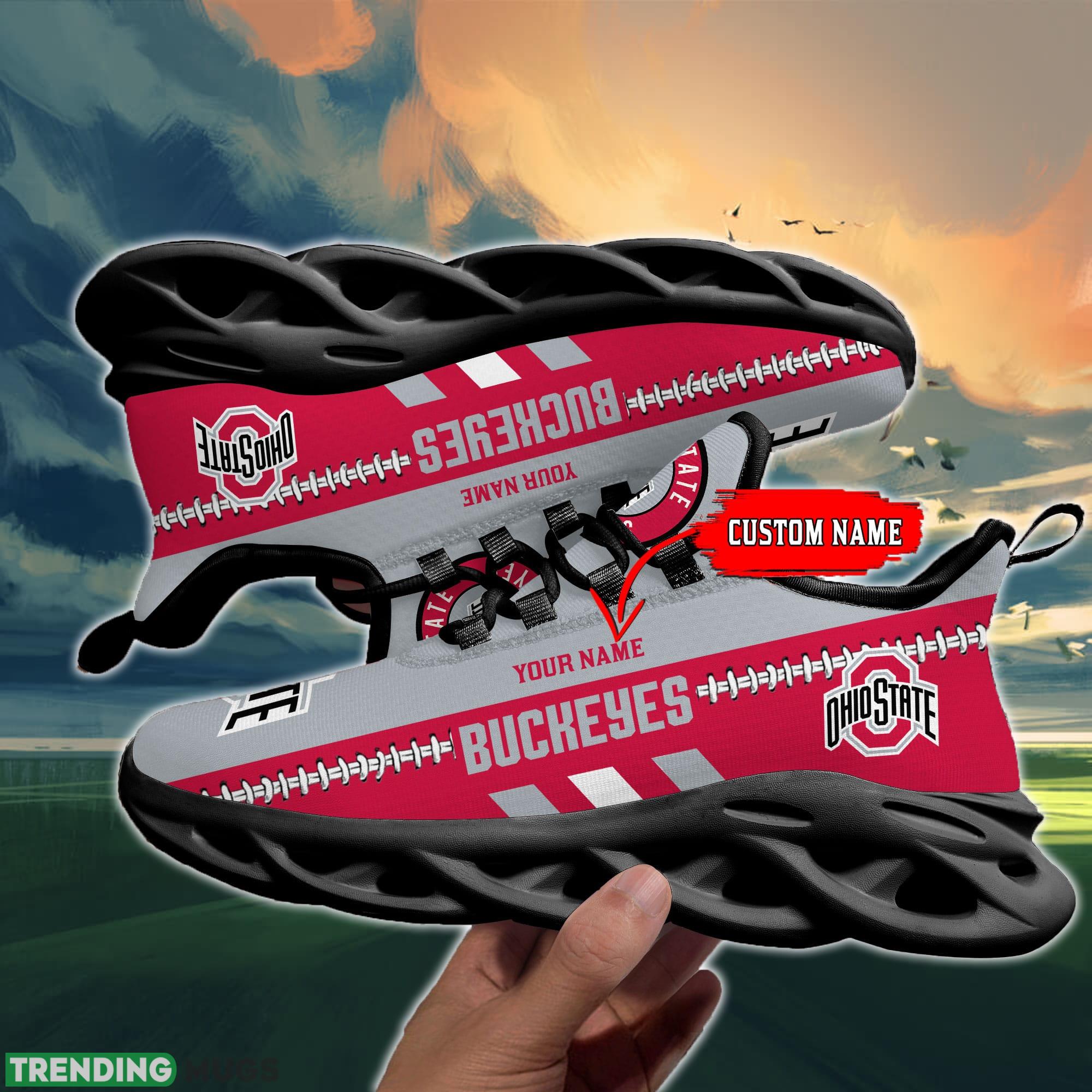 NCAA Ohio State Buckeyes Max Soul Shoes Design For Fans Running Sneakers Custom Name Max Soul NCAA Ohio State Buckeyes Max Soul Shoes Design For Fans Running Sneakers Custom Name Max Soul