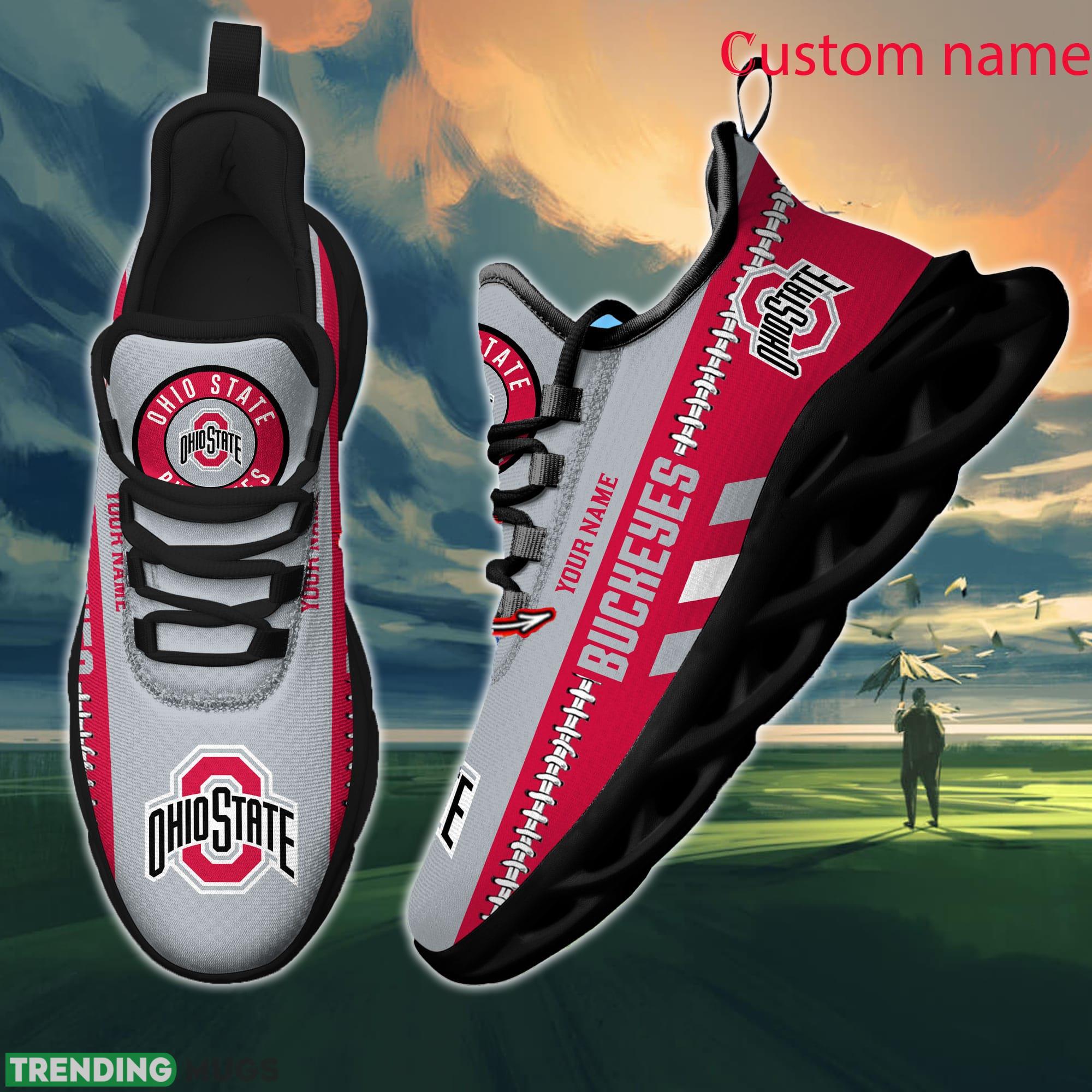 NCAA Ohio State Buckeyes Max Soul Shoes Design For Fans Running Sneakers Custom Name Max Soul NCAA Ohio State Buckeyes Max Soul Shoes Design For Fans Running Sneakers Custom Name Max Soul