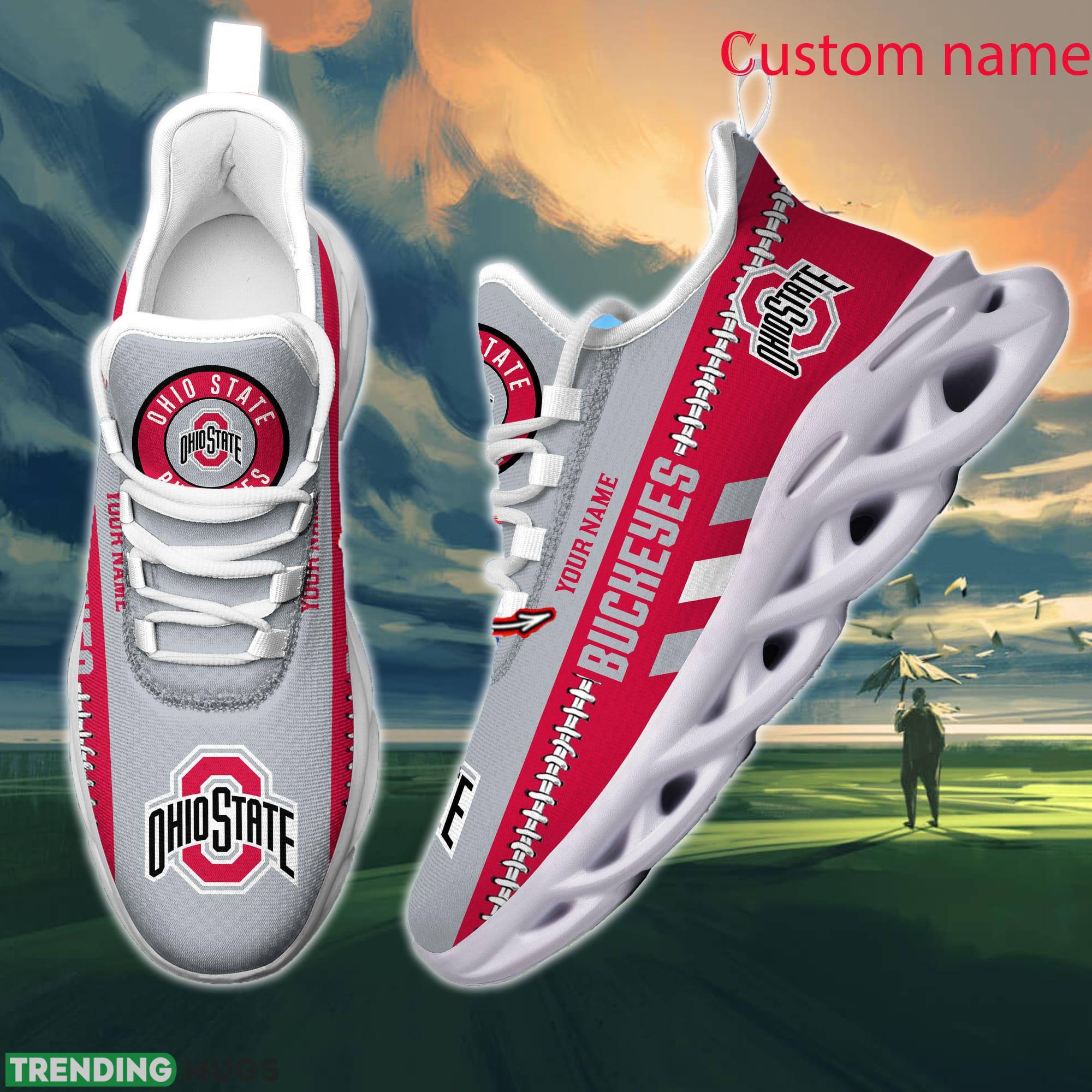 NCAA Ohio State Buckeyes Max Soul Shoes Design For Fans Running Sneakers Custom Name Max Soul NCAA Ohio State Buckeyes Max Soul Shoes Design For Fans Running Sneakers Custom Name Max Soul