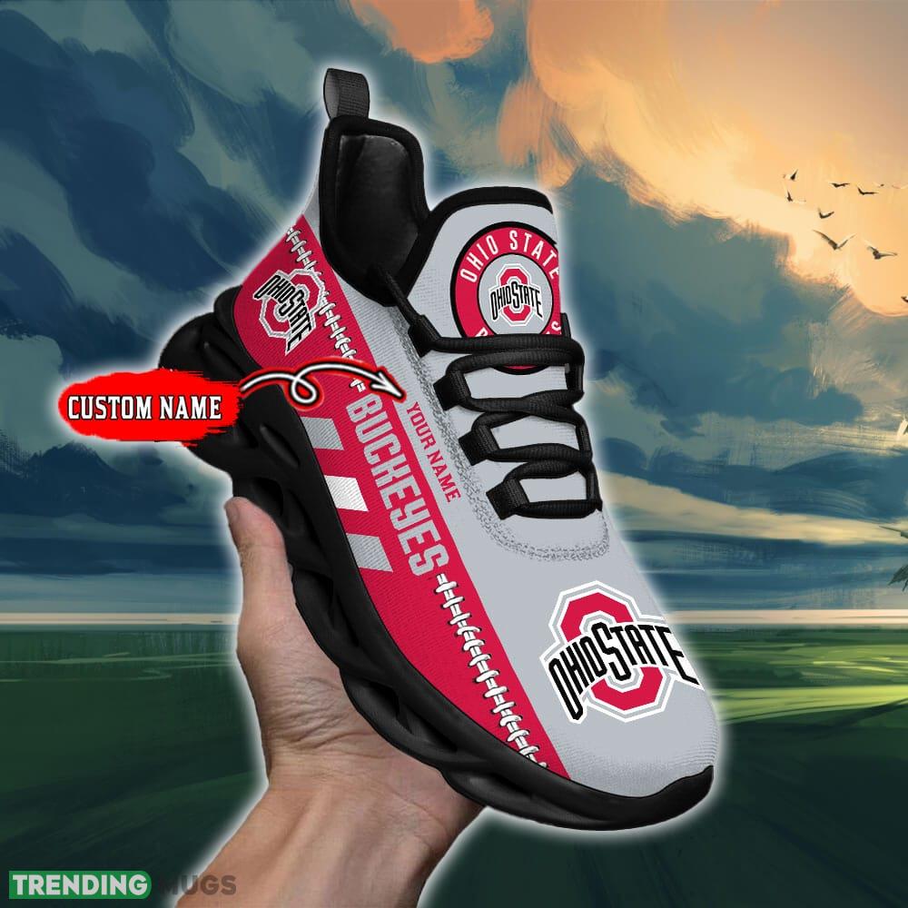 NCAA Ohio State Buckeyes Max Soul Shoes Design For Fans Running Sneakers Custom Name Max Soul NCAA Ohio State Buckeyes Max Soul Shoes Design For Fans Running Sneakers Custom Name Max Soul