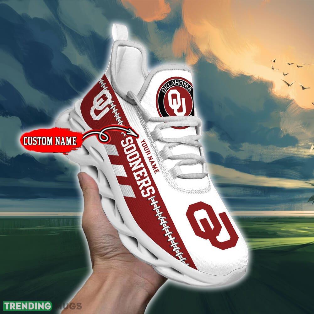 NCAA Oklahoma Sooners Max Soul Shoes Design For Fans Running Sneakers Custom Name - NCAA Oklahoma Sooners Max Soul Shoes_1 NCAA Oklahoma Sooners Max Soul Shoes Design For Fans Running Sneakers Custom Name - NCAA Oklahoma Sooners Max Soul Shoes_1